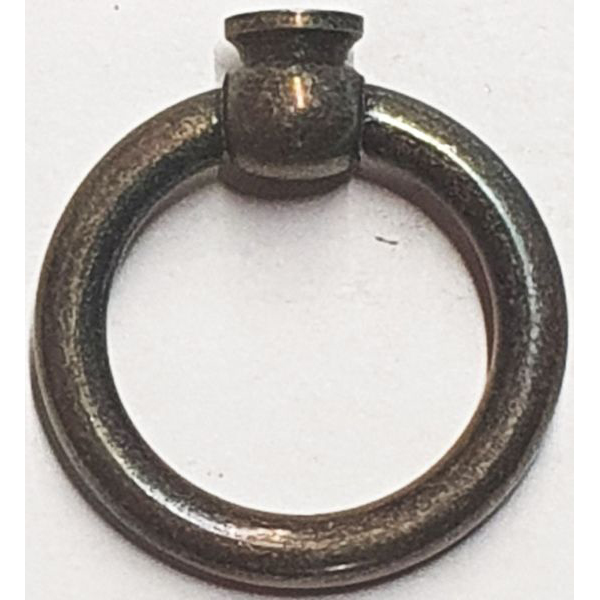 Möbelring, Ringbeschlag, 36mm, Messing altverzinnt, antik, alt, Altmessing, zum Kombinieren