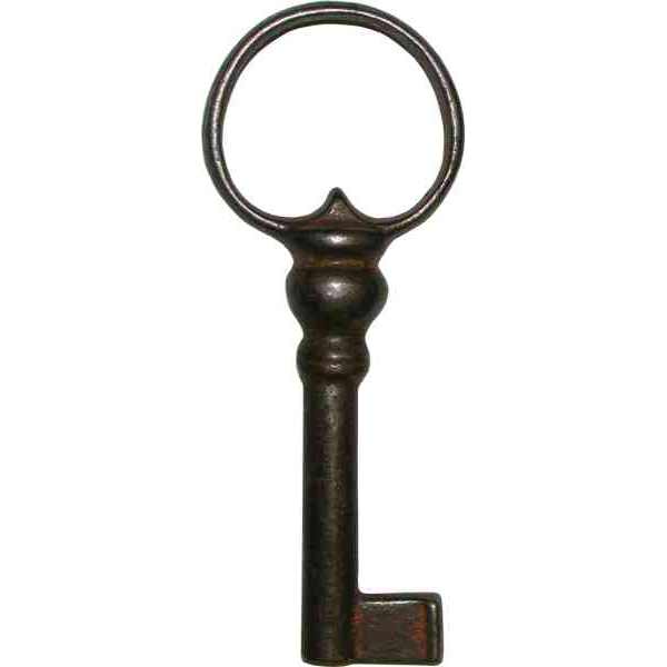 Schlüssel für antike Schlösser, Eisen gerostet und gewachst, antik, alt,  Schlüsselrohling, antike Schrankschlüssel für Antiquitäten