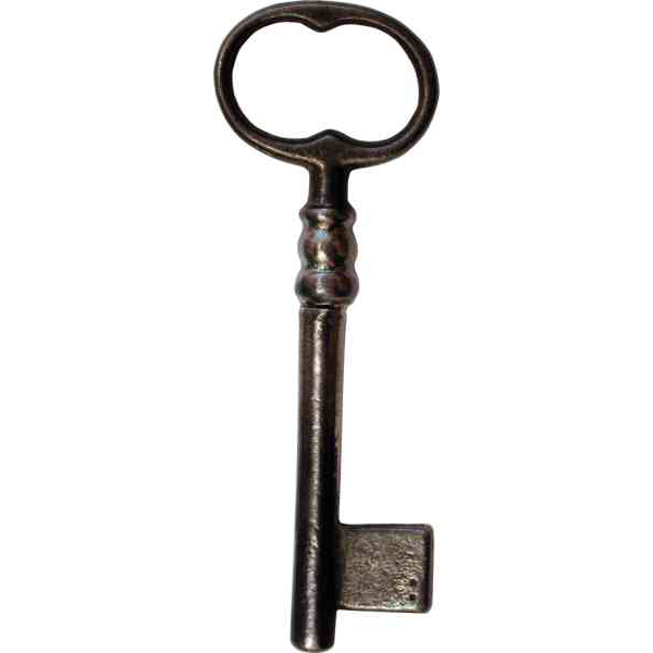 Schlüssel alter, von altem Muster nachgemacht, Eisen blank, alte Schlüssel  antike
