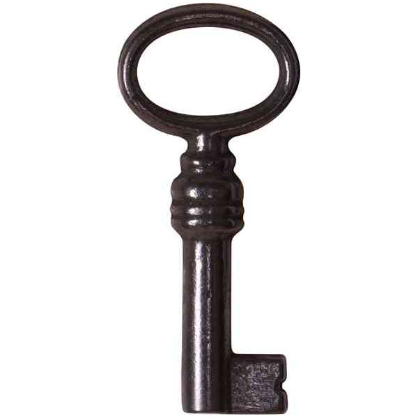 Schlüssel antike, 50mm Länge, Eisen blank, alte Schlüssel antik