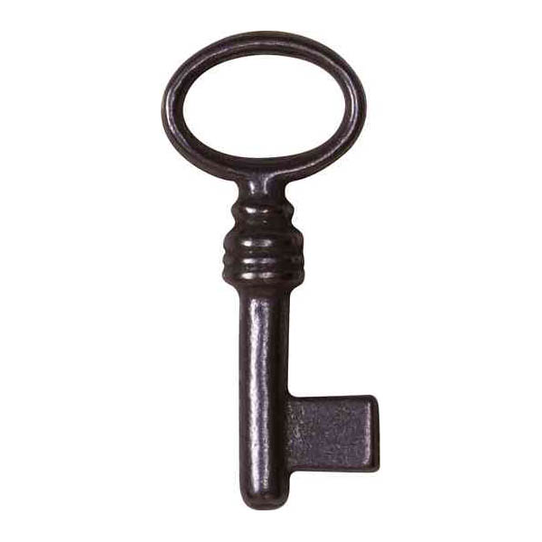 Schlüssel Historie, 45mm, Eisen blank, für kleine Schlösser