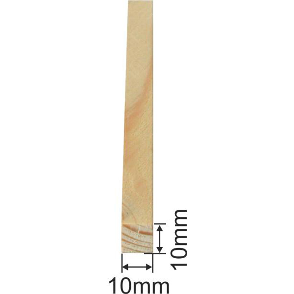 Holzprofilleiste, Holzleiste antike, Holzzierleiste alt, Fichte, 45cm, 10x10mm Bild 3