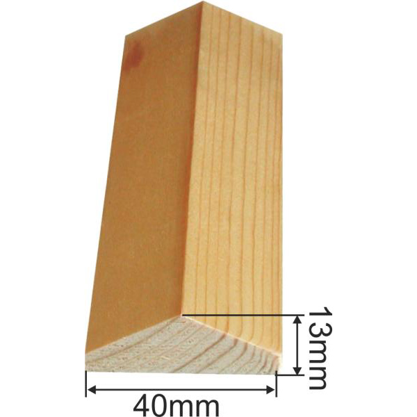 Holzprofilleiste, Holzleiste antik, Holzzierleiste alte, Fichte, 45cm, 40x13mm Bild 3