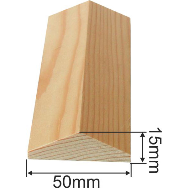 Holzprofilleiste, Holzleiste antik, Holzzierleiste alte, Fichte, 95cm, 50x15mm Bild 3