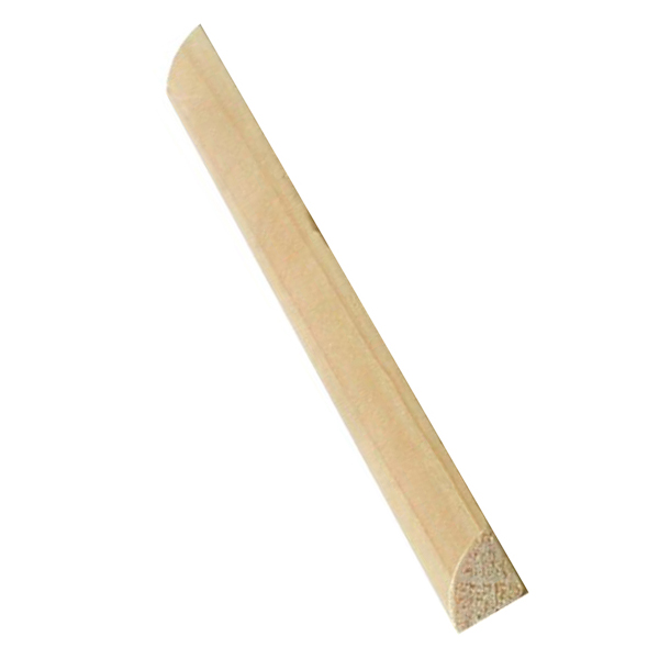 Holzprofilleisten gefräste, Holzleiste antik, altes Modell Viertelstab, Fichte, 95cm, 9,5x9,5mm