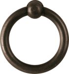 Ring, Eisen gerostet und dann gewachst, 25 mm, antik, alt. Aus Draht gefertigt.