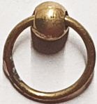 Möbelring, Ringbeschlag, 16mm, in Messing roh, antik, alt, Altmessing