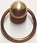 Möbelring, Ringbeschlag, 18mm, Messing alt roh, antik, Altmessing