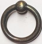 Möbelring, Ringbeschlag, 36mm, Messing altverzinnt, antik, alt, Altmessing, zum Kombinieren