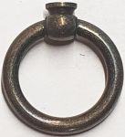 Möbelring, Ringbeschlag, 36mm, Messing altverzinnt, antik, alt, Altmessing, zum Kombinieren