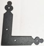 Fensterscheinwinkel, Eisen schwarz, Schenkellängen: 115x115mm