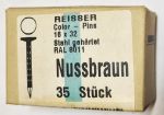 Stahlnagel gehärtet, color-Pins, Nußbraun, nur 5 x verfügbar