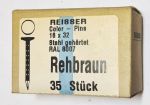 Stahlnagel gehärtet, color-Pins, Rehbraun, nur 4 x verfügbar